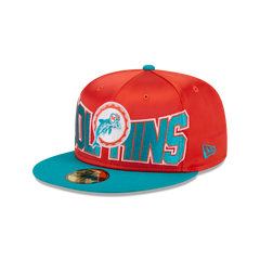 Miami Dolphins Bold Satin 59FIFTY Fitted Hat