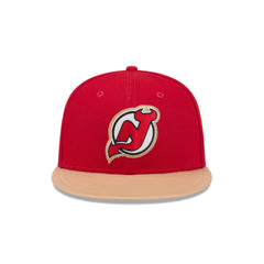 New Jersey Devils Leather Visor 59FIFTY Fitted Hat