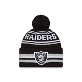 Las Vegas Raiders Classic Pom Knit Hat
