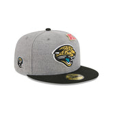 Jacksonville Jaguars Heather Gray Wool 59FIFTY Fitted Hat