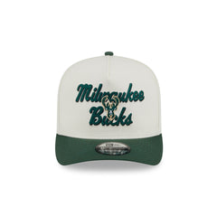 Milwaukee Bucks Chainstitch 9FIFTY A-Frame Snapback Hat