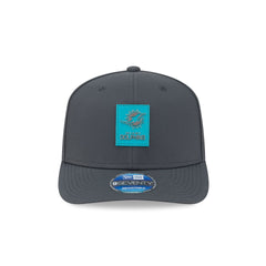 Miami Dolphins 2025 Sideline Cold Weather Steel Clouds 9SEVENTY Stretch-Snap Hat