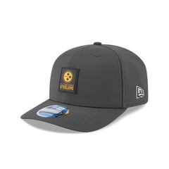 Pittsburgh Steelers 2025 Sideline Cold Weather Steel Clouds 9SEVENTY Stretch-Snap Hat