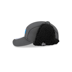 Detroit Lions 2025 Sideline Cold Weather Steel Clouds Runner Dogear Adjustable Hat