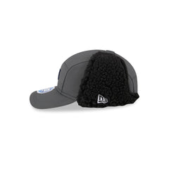 New England Patriots 2025 Sideline Cold Weather Steel Clouds Runner Dogear Adjustable Hat