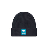 Jacksonville Jaguars 2025 Sideline Cold Weather Steel Clouds Cuff Knit Beanie