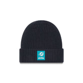 Miami Dolphins 2025 Sideline Cold Weather Steel Clouds Cuff Knit Beanie