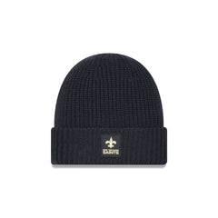New Orleans Saints 2025 Sideline Cold Weather Steel Clouds Cuff Knit Beanie