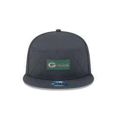 Green Bay Packers 2025 Sideline Cold Weather Steel Clouds Split Panel 9FIFTY Snapback Hat