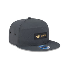 New Orleans Saints 2025 Sideline Cold Weather Steel Clouds Split Panel 9FIFTY Snapback Hat