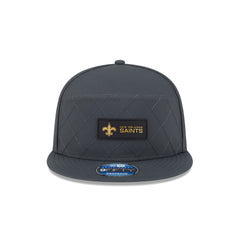 New Orleans Saints 2025 Sideline Cold Weather Steel Clouds Split Panel 9FIFTY Snapback Hat