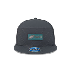 Philadelphia Eagles 2025 Sideline Cold Weather Steel Clouds Split Panel 9FIFTY Snapback Hat