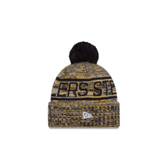 Pittsburgh Steelers 2025 Sideline Cold Weather Kids Pom Knit Hat