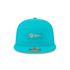 Miami Dolphins 2025 Sideline Hot Weather Split Panel 9FIFTY Snapback Hat