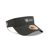 Las Vegas Raiders 2025 Sideline Hot Weather Visor Adjustable Hat