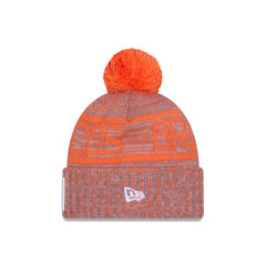 Denver Broncos 2025 Sideline Cold Weather Gray Pom Knit Hat