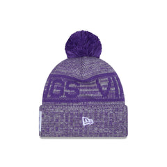 Minnesota Vikings 2025 Sideline Cold Weather Gray Pom Knit Hat
