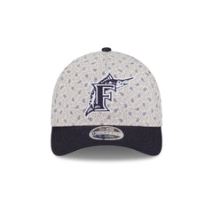 Miami Marlins Micro Print 9FORTY M-Crown A-Frame Adjustable Hat