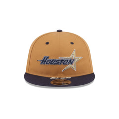 Houston Astros Wheat Retro Crown 9FIFTY Snapback Hat