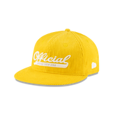 New Era Branded Official Corduroy Gold Retro Crown 9FIFTY Snapback Hat