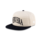 New Era Branded Paragon Corduroy Chrome White Split Panel 9FIFTY Snapback Hat