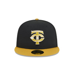 Minnesota Twins Metallic Gold Logo 59FIFTY Fitted Hat