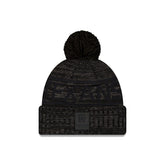 Houston Texans 2025 Sideline Cold Weather Black H Pom Knit Hat