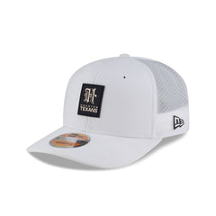 Houston Texans 2025 Sideline Hot Weather White H 9SEVENTY Trucker Hat