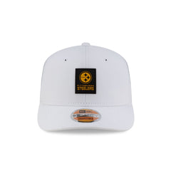 Pittsburgh Steelers 2025 Sideline Hot Weather White 9SEVENTY Trucker Hat
