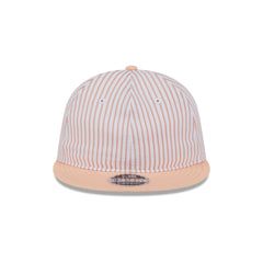 New Era Cap Peach Pinstripe Retro Crown 9FIFTY Snapback Hat