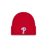 Philadelphia Phillies Short Skull Cuff Knit Beanie Hat