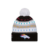Denver Broncos 2025 Crucial Catch Women's Pom Knit Hat