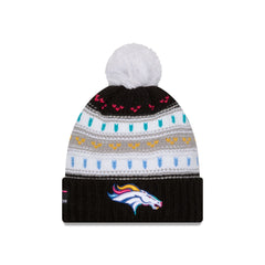 Denver Broncos 2025 Crucial Catch Women's Pom Knit Hat