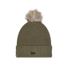 Green Bay Packers 2025 Salute to Service Women's Pom Knit Hat