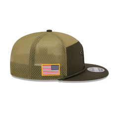 Detroit Lions 2025 Salute to Service Split Panel 9FIFTY Trucker Hat