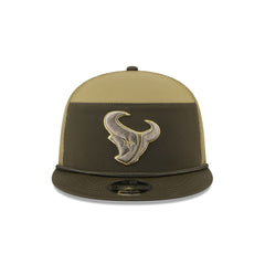 Houston Texans 2025 Salute to Service Split Panel 9FIFTY Trucker Hat
