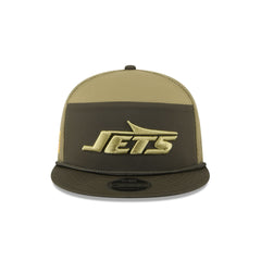 New York Jets 2025 Salute to Service Split Panel 9FIFTY Trucker Hat
