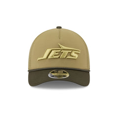 New York Jets 2025 Salute to Service 9FORTY M-Crown A-Frame Trucker Hat
