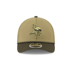Minnesota Vikings 2025 Salute to Service 9FORTY M-Crown A-Frame Trucker Hat