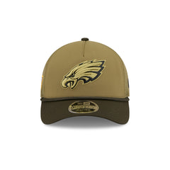 Philadelphia Eagles 2025 Salute to Service 9FORTY M-Crown A-Frame Trucker Hat