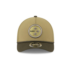 Pittsburgh Steelers 2025 Salute to Service 9FORTY M-Crown A-Frame Trucker Hat