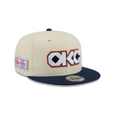 Oklahoma City Thunder 2025 City Edition Chrome White Corduroy 9FIFTY Snapback Hat