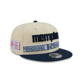 Memphis Grizzlies 2025 City Edition Chrome White Corduroy 9FIFTY Snapback Hat