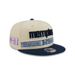 Memphis Grizzlies 2025 City Edition Chrome White Corduroy 9FIFTY Snapback Hat