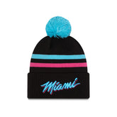 Miami Heat 2025 City Edition Pom Knit Hat