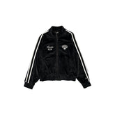 New York Knicks Throwback Prep Black Women's Track Jacket