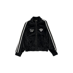 New York Knicks Throwback Prep Black Women's Track Jacket