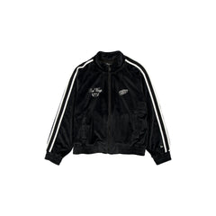 Detroit Red Wings Throwback Prep Black Women's Track Jacket