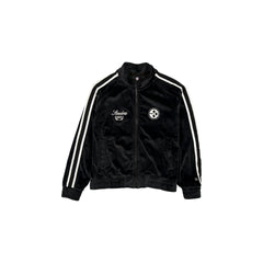 Pittsburgh Steelers Throwback Prep Black Women's Track Jacket