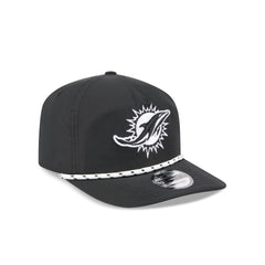 Miami Dolphins Black and White Rope 19TWENTY Snapback Hat